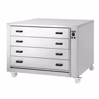 Profesionalni grijani ormar za hranu - 2 kW - 4 ladice - 1395x910x1020 mm