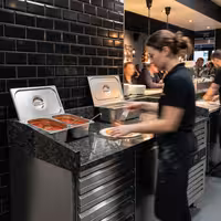 Pizzakühltisch PREMIUM - 1500x800mm - mit 1 Tür & 7 Schubladen
