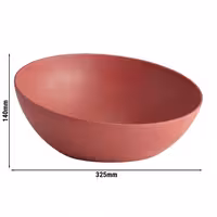 (6 adet) Kase - FROSTFIRE - Alüminyum - 3L - yuvarlak - Ø325mm - Derinlik:140mm - Kırmızı