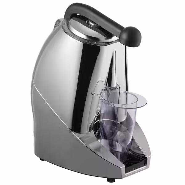 Narenciye Sıkacağı - 570W - 10.31kg - Elektrikli, press kolu, 1300-1600 dev/dk, 230V 50Hz, yıkama sistemi, bulaşık makinesinde yıkanabilir parçalar, ABS gövde, paslanmaz çelik koni, ısı korumalı motor - Gümüş (Tekli)