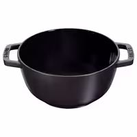 STAUB | Cast Iron Fondue Set – Ø 18 cm - Black - 6 Forks, Burner, Board