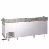 Stół chłodniczy do pizzy PREMIUM – 2100 x 800 mm – z 3 drzwiami