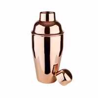 (6 adet) Kokteyl Shaker - Klasik - Bakır Kaplama - 500ml