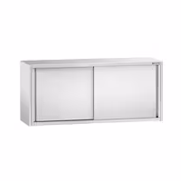 خزانة حائط ستانلس ستيل PREMIUM - 1600x400mm - مع باب انزلاقي - ارتفاع 650 mm