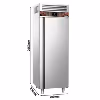 Szafa chłodnicza do czekolady PREMIUM – stal nierdzewna – GN 2/1 – 700 L – z 1 drzwiami