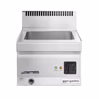 Toplovodna kupka stolna električna - 1,2 kW - GN 1/3 + GN 1/2 - s odvodnim ventilom