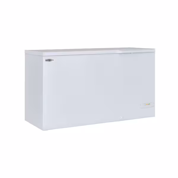 Zamrażarka skrzyniowa – 1500 mm – 388 L – z pokrywą z tworzywa sztucznego – z przegrodą
