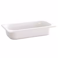 (6 pcs) Melamine Gastronorm Tray GN 1/3 - ECO - White - 2.7L - Depth: 100mm