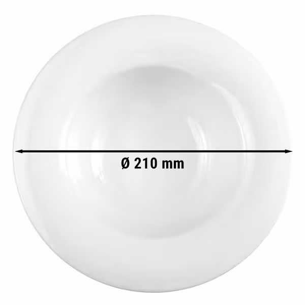 (6 adet) SELTMANN WEIDEN | Gurme Tabağı - Yuvarlak - Ø 210mm - Beyaz/Sade