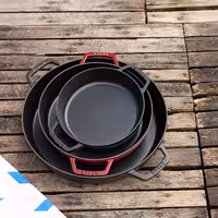 STAUB | PANS - Tava za paellu - Ø 340 mm - Lijevano željezo - Crna boja
