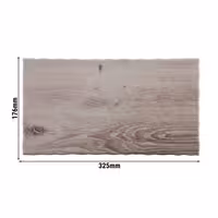 (6 pcs) GN 1/3 Gastronorm Tray - DRIFTWOOD - Melamine - 325x176mm - Height: 15mm - Grey