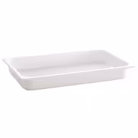 (6 pcs) Melamine Gastronorm Tray GN 1/2 - ECO - White - 4.7L - Depth: 100mm