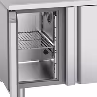 Rashladni pult PREMIUM - 1430x720 mm - 270 l - Ventilirano hlađenje - s 2 vrata - s 1 korita - Leđni podignuti rub