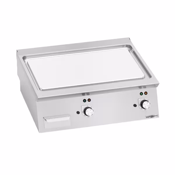 Elektromos rostlap - 9,6 kW - Sima - asztali - Professzionális