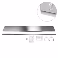 Inox postolje - inox - 2000x125x13 mm - kompatibilno sa serijom ASK, ADK, SSK, SSR, SSIE, WDR i WSR