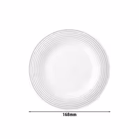 (6 adet) SELTMANN WEIDEN | Tabak - düz - Ø 170 mm - İnci grisi