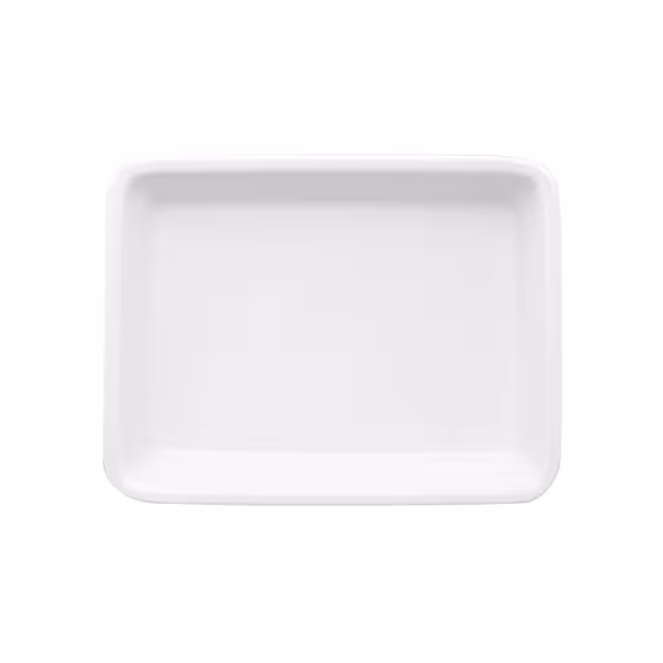 (12 bucăți) THERMO FUTURE BOX | Farfurie pentru meniu - Rectangular - fără separatoare - Alb