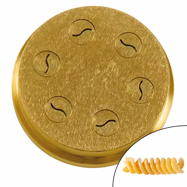 Disk za kalup za tjesteninu – Fusilli 15,5 mm, pakiranje od 2 komada, pogodno za NMSM20 – Ø 110 mm