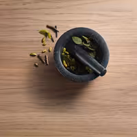 (2 pieces) ZWILLING | Granite Mortar & Pestle Ø150 mm – Non-slip Feet - 18/10 Stainless Ring - Black