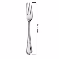 (12 pcs) Table fork Vincenza - 18/10 stainless steel - 210mm