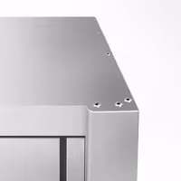 RVS wandkast PREMIUM - 1200x400x650mm - met schuifdeuren