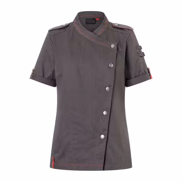 Casaco de Cozedura de Manga Curta de Senhora estilo Denim ROCK CHEF®-Stage2