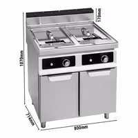 Frigġer elettriku doppju – 18+18 litri – 27 kW – Bflex Digital