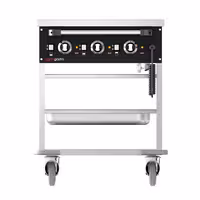 Vattenbadsvagn - 3 kW - 3x GN 1/1 - individuell temperaturreglering per brunn