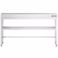 PREMIUM Edelstol-Aarbechtsdësch – 1800 x 800 mm – mat engem Basisregal a Stütz