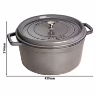 STAUB | LA COCOTTE - Cocotte - Ø 340 mm - Lijevano željezo - Grafitno siva boja