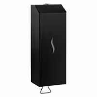 Dispenzer sapuna - na pritisak - 1000 ml - Nehrđajući čelik (inox) - crna - s zidna montaža