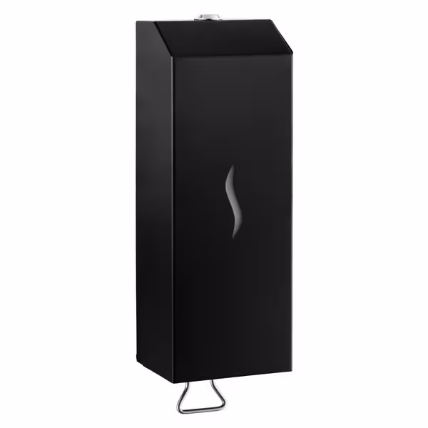 Dispenzer sapuna - na pritisak - 1000 ml - Nehrđajući čelik (inox) - crna - s zidna montaža
