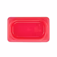 (6 szt.) CAMBRO | Pokrywa GN 1/9 SafeTrak – polipropylen – czerwona