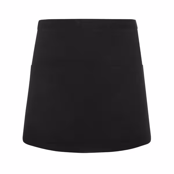 KARLOWSKY| Basic Waist/Bistro Apron – 600x350 mm - Black - Pocket 600x220 mm - Polyester