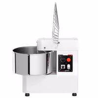 Spiralna miješalica za tijesto - 53 l / 44 kg - 2 brzine - s fiksnom posudom - s mehaničkim timerom - 400 V - za pizzu i kruh