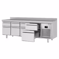 Aukstuma galds PREMIUM PLUS - 2452x600 mm - 510 l - Ar apmali