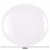 (2 Adet) SELTMANN WEIDEN | Tabak - düz oval - 340x301 mm - Beyaz
