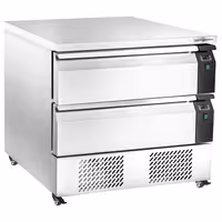 Compacte Koel- vrieswerkbank - -20/+8°C - 905mm - 2 laden - 2x GN 1/1 - incl. frietwarmer