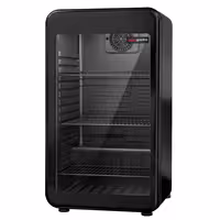 Minibar hladnjak – 500 mm – 120 litara – s jednim staklenim vratima – crna