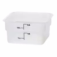 (6 komada) CAMBRO | CAMSQUARES® - Posude - 1,9 litara - Prozirne