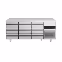 Rashladni pult PREMIUM - 1865x700 mm - 474 l - Ventilirano hlađenje - s 9 ladica