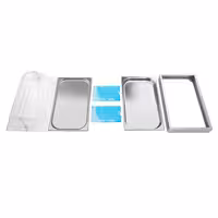 Roll-top Cover - GN 1/1 - 540x335mm - Height: 255mm - incl. GN 1/1 container & 2 ice packs