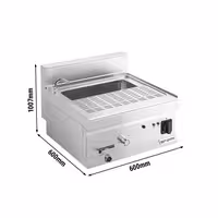 Electric Fierbător de paste profesional cu robinet de umplere - de banc - linia 600 - 28 litri - 9 kW - Mario 600