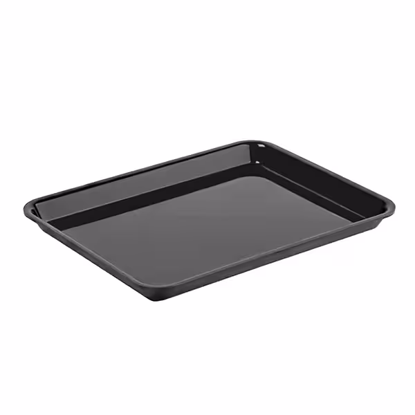 Vas dreptunghiular - plastic - GN 1/2 - dreptunghiular - negru mat