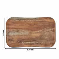 (12 komada) CAMBRO | CENTURY™ - Pladanj od stakloplastike - GN 1/1 - Drveni izgled smeđeg hrasta - Glatko