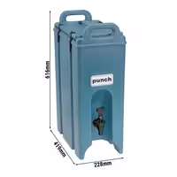 CAMBRO |CAMTAINERS® - Izolirani dozator za pića - 17,9 litara - Škriljasto plava