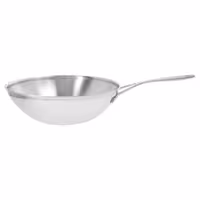 DEMEYERE | Industry 5 Wok Pan – Ø300mm / 12'' - Flat Base - 18/10 Stainless Steel - Induction Ready