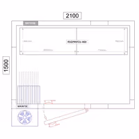 Hyllsystem med plasthyllplan och aluminiumstegar - 1070x460 mm - Djup: 460 mm - med 4 hyllplan - Maxbelastning: 600 kg per sektion