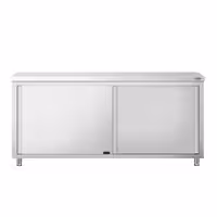 خزانة عمل ستانلس ستيل KOPENHAGEN PREMIUM - 1800x600mm - فتحة تمرير