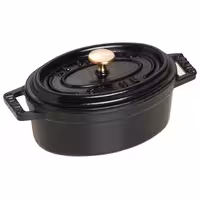 STAUB | Mini Cocotte Round Enamelled Cast Iron Casserole Dish – Ø 110 mm – Black